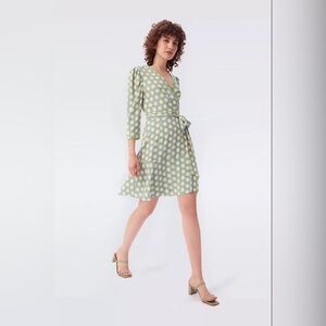 NWT $348 Diane Von Furstenberg Charlene Wrap Dress